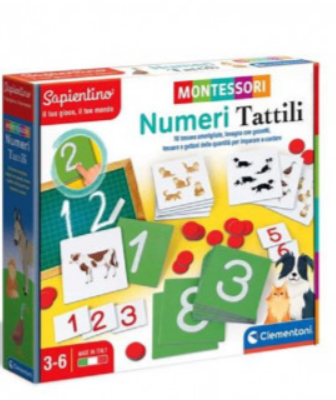 CLEMENTONI MONTESSORI NUMERI TATTILI
